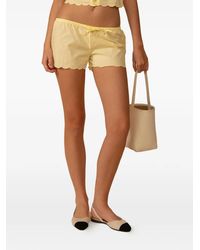 Montce - X Elsa Hosk Sunshine Scalloped Mini Shorts - Lyst