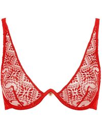 Aubade - Losing My Mind Embroidered Triangle Bra - Lyst