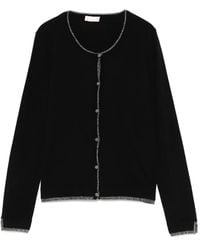 Liu Jo - Jewel-Buttons Cardigan - Lyst