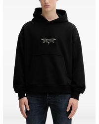 HUGO - Bird-Embroidery Hoodie - Lyst