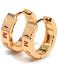 Bimba Y Lola - Small And Multicolored Logo Hoop Earrings - Lyst
