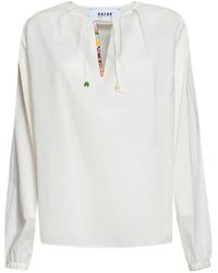 Bazar Deluxe - Blusa Con Scollo A V - Lyst