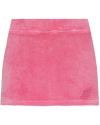Alexander Wang - Embroidered Cotton Mini Skirt - Lyst