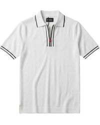 Kiton - Contrast-Trim Zip-Up Polo Shirt - Lyst