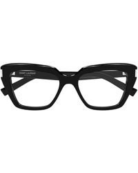 Saint Laurent - Geometric Glasses - Lyst