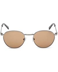 GUESS EYEWEAR - Round-Frame Logo-Engraved Sunglasses - Lyst