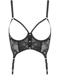 Scandale - Jeux Magnétiques Floral-Lace Bustier Bra - Lyst