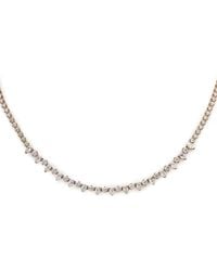 Jewels Aficionado - 18Kt Rose Tennis Diamond Necklace - Lyst