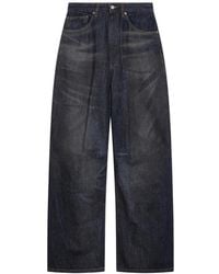 MM6 by Maison Margiela - Faded Wide-Leg Jeans - Lyst