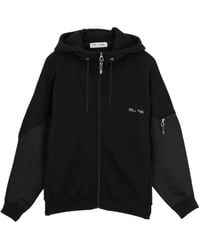 Toga - Panelled Zip-Up Hoodie - Lyst