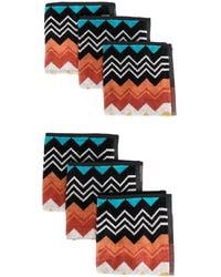 Missoni - Zig-Zag Print 6 Pack Towel Set - Lyst