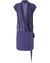 Pinko - Tie-Waist Short Dress - Lyst