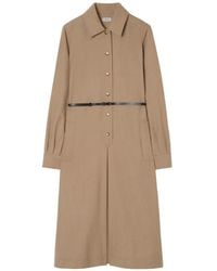 Burberry - Vestido Camisero De Lana - Lyst