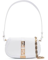 Versace - Bolso de hombro con placa greca - Lyst