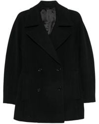 TOTEME - Notched-Lapel Double-Breasted Coat - Lyst