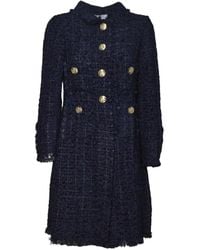 Charlott - Abrigo Deshilachado Con Botones - Lyst