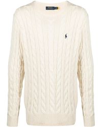 Polo Ralph Lauren - V Neck Sweather With Logo - Lyst