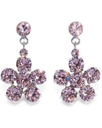 Simone Rocha - Daisy Crystal-Embellished Drop Earrings - Lyst