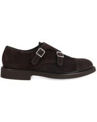 Doucal's - Double-Buckle Cap-Toe Monk Shoes - Lyst