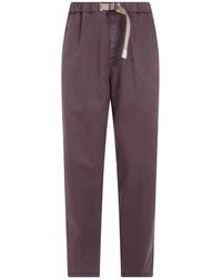 White Sand - Pantalon Droit À Taille Ceinturée - Lyst