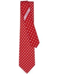 Ferragamo - Shark-Print Silk Tie - Lyst