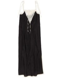Bimba Y Lola - Lace-Detail Midi Dress - Lyst