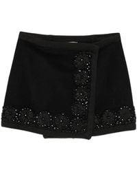 P.A.R.O.S.H. - Embellished Wrap Mini Skirt - Lyst