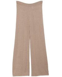 N.Peal Cashmere - Knitted Wide-Leg Trousers - Lyst