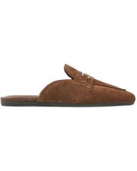 Nubikk - Joan Logo-Plaque Suede Slippers - Lyst