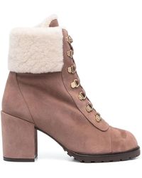 Stuart Weitzman - 90Mm Ankle Lace-Up Fastening Boots - Lyst