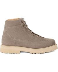 Brunello Cucinelli - レースアップ スエードブーツ - Lyst