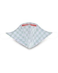 Isaia - Check-Print Face Mask - Lyst
