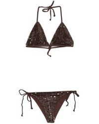 P.A.R.O.S.H. - Sequin-Embellished Bikini - Lyst