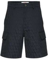 Valentino Garavani - Toile Iconographe Katoenen Shorts - Lyst