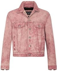 DSquared² - Leren Jack Met Barsten - Lyst
