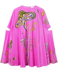 Emilio Pucci - Floral-print Silk Dress - Lyst