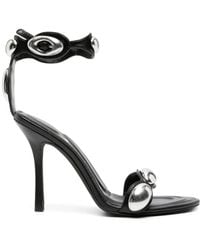 Alexander Wang - Dome Sandalen Aus Leder 105Mm - Lyst