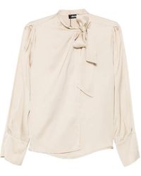 Dixie - Bow-Detail Long-Sleeve Blouse - Lyst