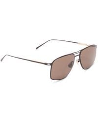 Brunello Cucinelli - Lunettes De Soleil À Monture Rectangulaire - Lyst