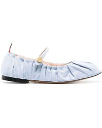 Thom Browne - Gathered Cotton Ballerina Shoes - Lyst