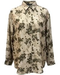 Uma Wang - Camisa Thyesha Con Estampado Floral - Lyst