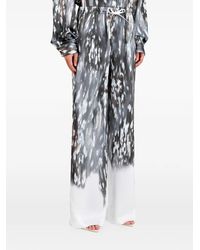 IRO - Abstract-Print Drawstring-Waist Trousers - Lyst