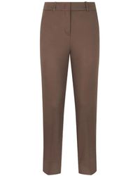 Peserico - Concealed-Closure Trousers - Lyst
