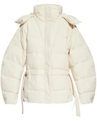 Ganni - Piumino Con Logo Goffrato - Lyst