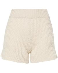 Alanui - Finest Ribbed-Knit Shorts - Lyst