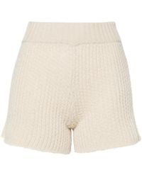 Alanui - Finest Ribbed-Knit Shorts - Lyst