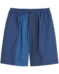 Marni - Striped Cotton Bermuda Shorts - Lyst