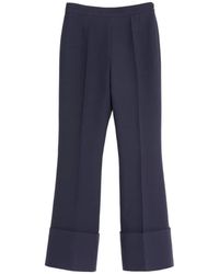 Valentino Garavani - Crepe Couture Trousers - Lyst