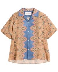Valentino Garavani - Voyage Imaginaire-Print Bowling Shirt - Lyst