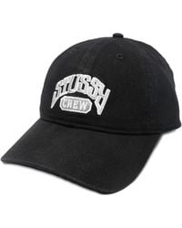 Stussy - Logo-Embroidered Baseball Cap - Lyst